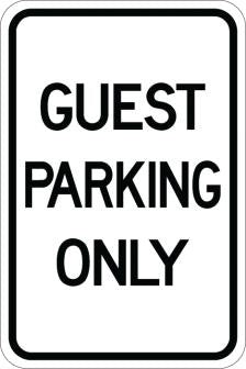 Guest Parking Only- AR-139