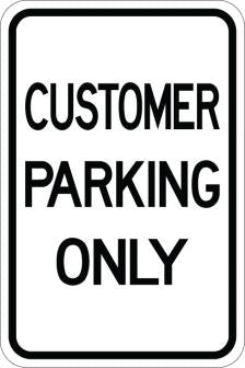 Customer Parking Only- AR-141