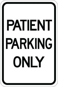 Patient Parking Only- AR-147