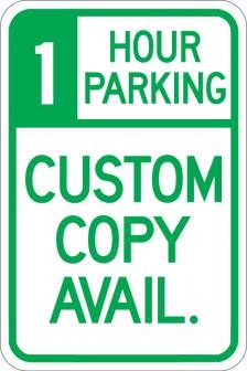1 Hour Parking (Custom Copy)- AR-160