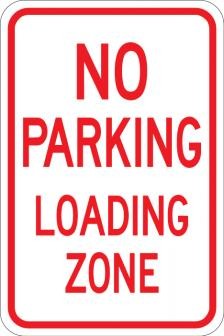 No Parking Loading Zone- AR-204