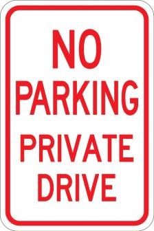 No Parking Private Drive- AR-209