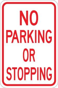 No Parking Or Stopping - AR-215