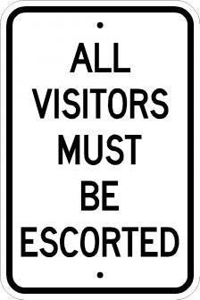 All Visitors Escorted- AR-247