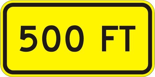 Distance Warning Sign - W16-2A
