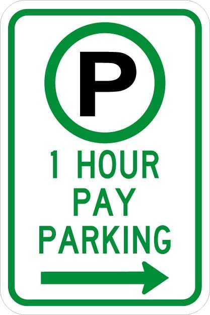 Parking Permitted XX Hour(S) Pay Parking Sign- R7-21
