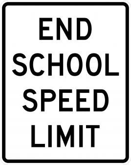 End School Speed Limit Sign- S5-3