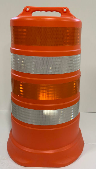Plastic aide traffic Drum 3M HIP reflective bands NCHRp-350