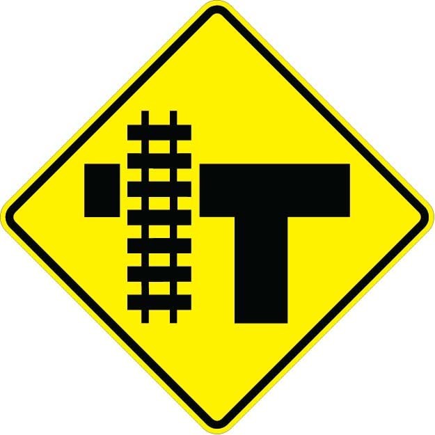Highway-Rail Grade Crossing Sign- W10-4L