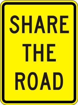 Share The Road Sign- W16-1