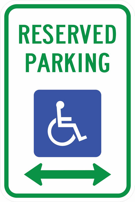 Alaska Handicap Parking Sign- R7-8 Ak