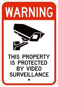 Video Surveillance Signs- AR-243