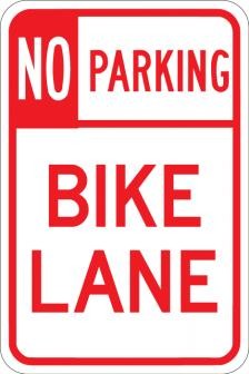 No Parking Bike Lane- AR-229