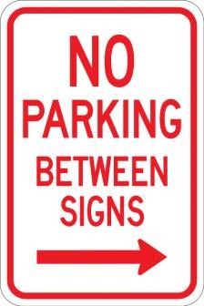 No Parking Between Signs- AR-227