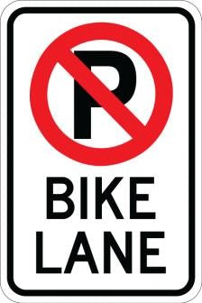 No Parking (Symbol) Bike Lane- AR-230