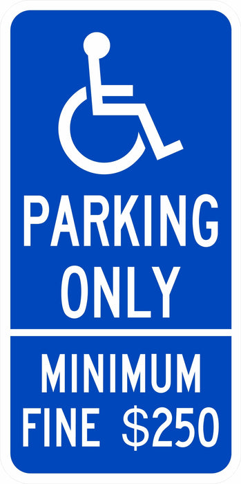 California Handicap Parking Sign R99C- R99C Ca
