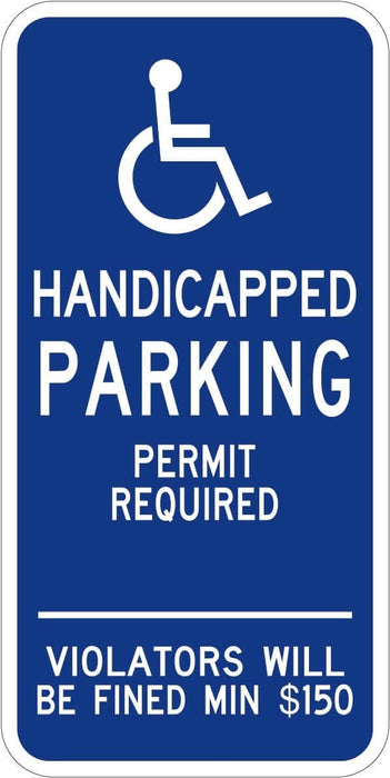 Connecticut Handicap Parking Sign - R7-8 Ct