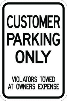 Customer Parking Only Towed- AR-142