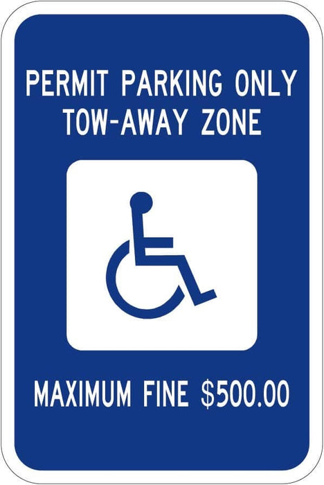 Georgia Handicap Parking Sign - R7-8 Ga