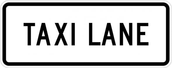 HOV Taxi Lane Sign- R3-5d