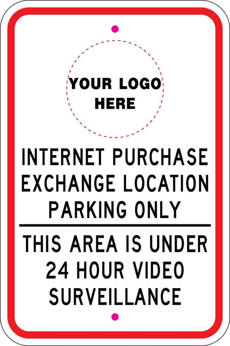 Internet Purchase Exchange Location Parking Sign- AR-732