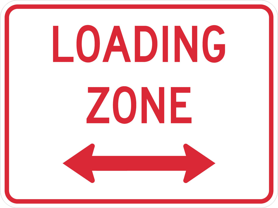 Loading Zone (Plaque) Sign- R8-3gP