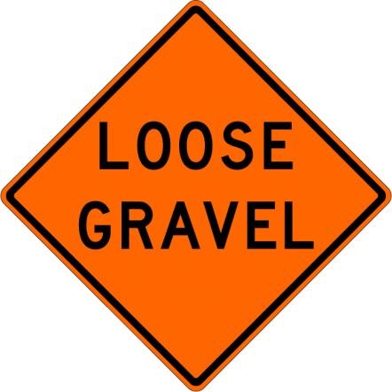Loose Gravel Sign - W8-7