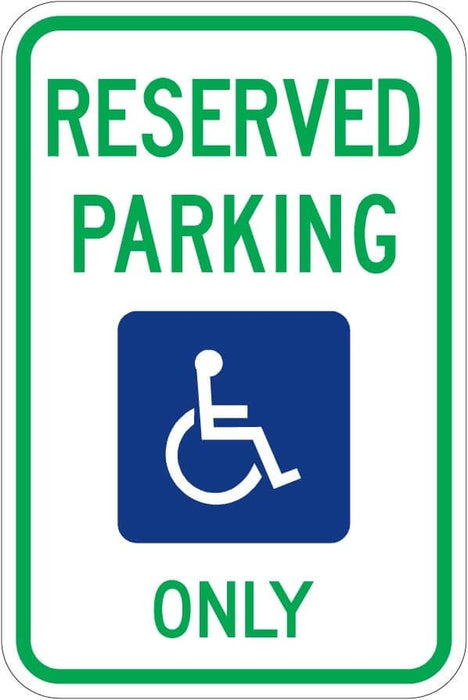 Michigan Handicap Parking Sign - R7-8 Mi