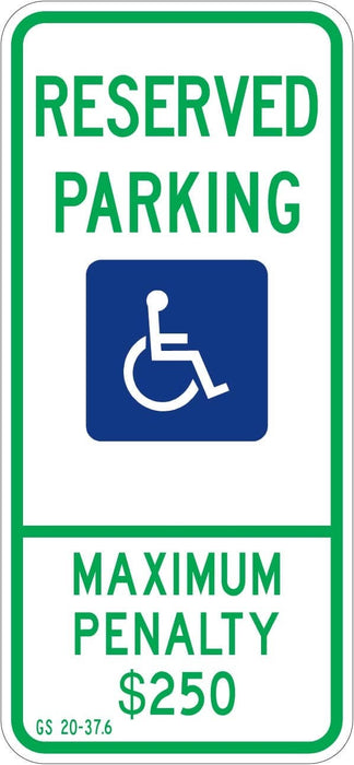 North Carolina Handicap Parking Sign - R7-8 Nc