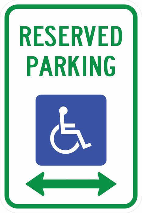 Oklahoma Handicap Parking Sign- R7-8 Ok
