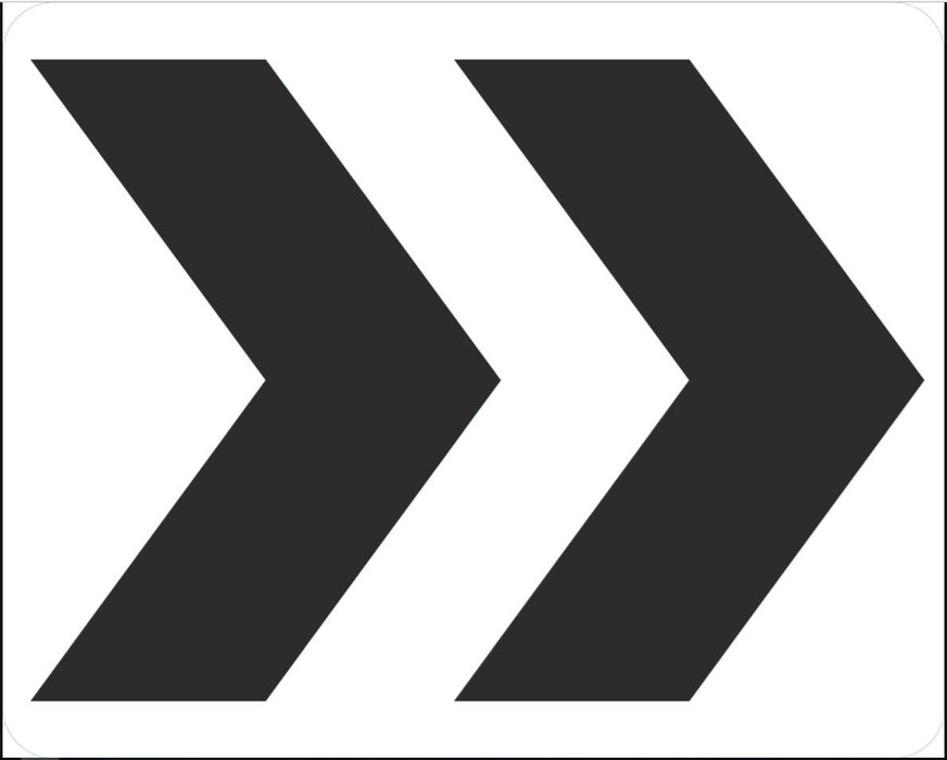 Roundabout Directional (2 chevrons) R6-4