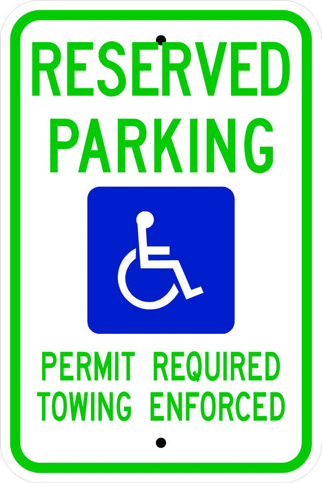 Arkansas Handicap Parking Sign- R7-8 Ar