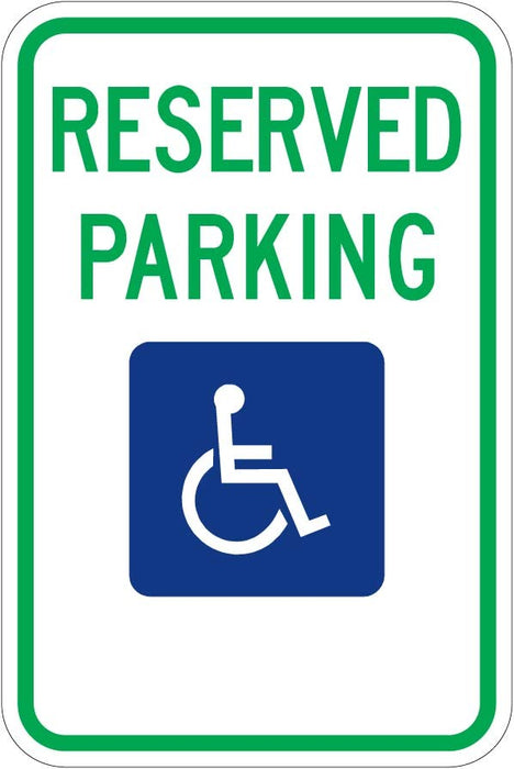Texas Handicap Parking Sign- R7-8 Tx