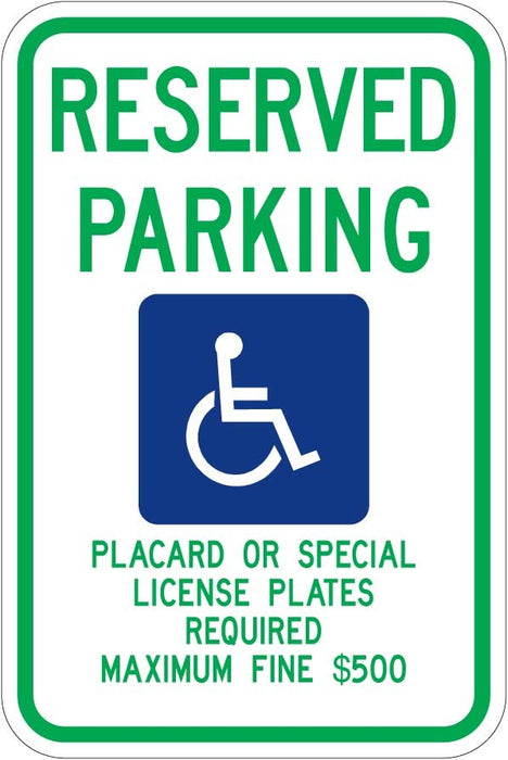 Hawaii Handicap Parking Sign- R7-8hi