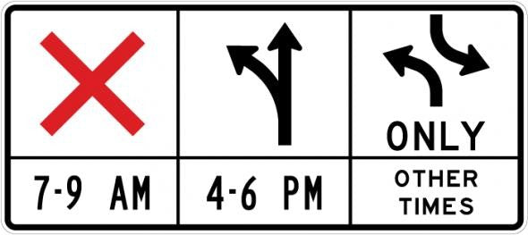 Reversible Lane Control Sign- R3-9d