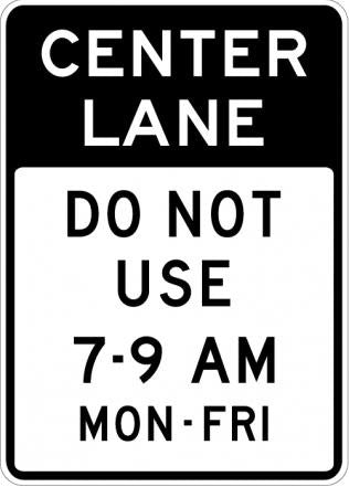 Reversible Lane Control Sign- R3-9f