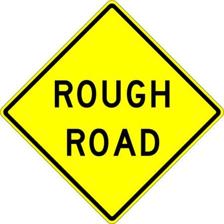 Rough Road Sign - W8-8