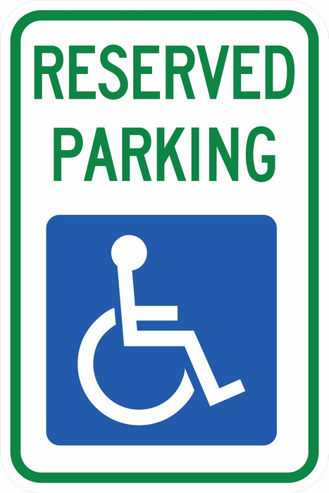 South Dakota Handicap Parking Sign- R7-8 Sd