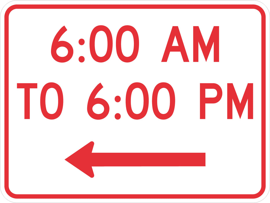 Times Of Day (Plaque) Sign- R8-3hP