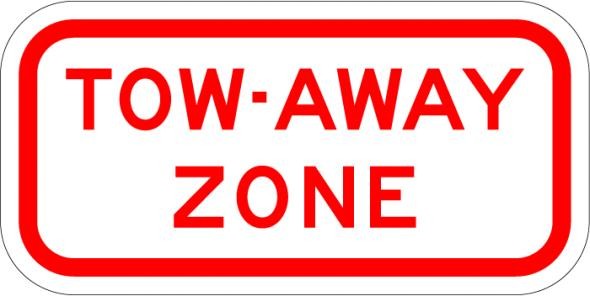 Tow-Away Zone Sign- R7-201