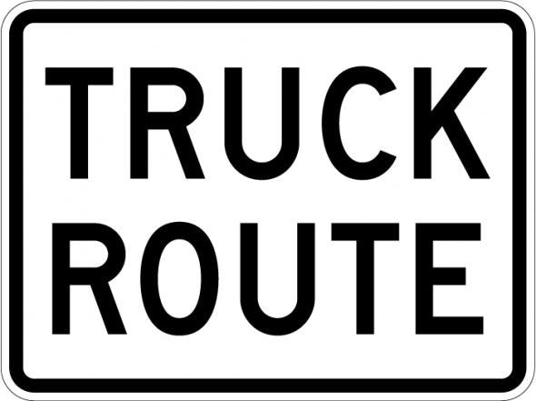 Truck Route Sign- R14-1