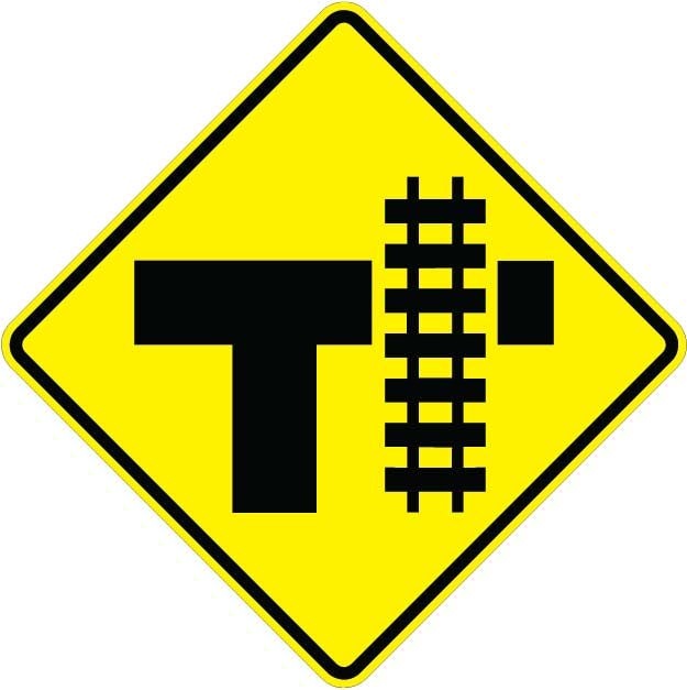 Highway-Rail Grade Crossing Sign- W10-4R