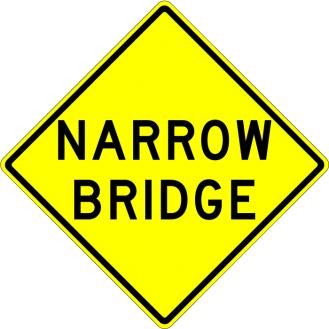 Narrow Bridge Sign- W5-2 — Infrastructure Signs